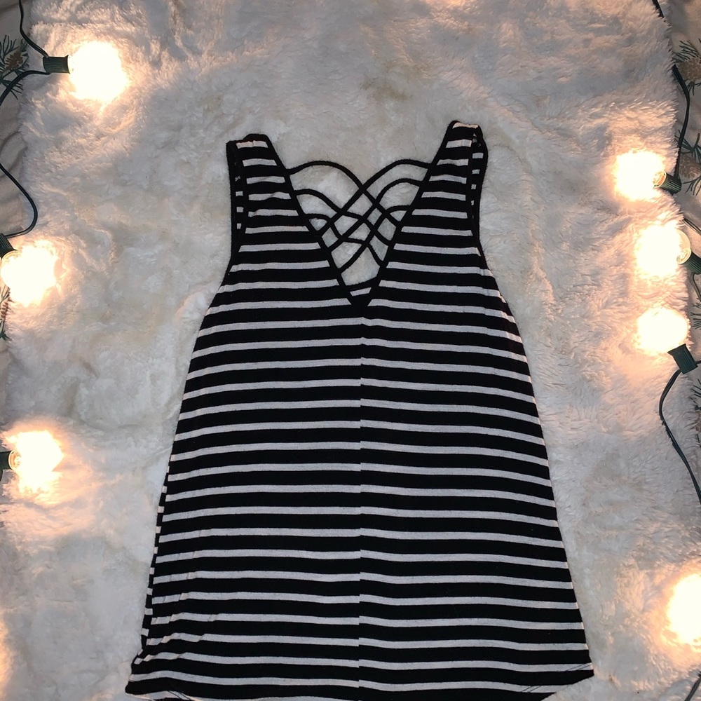 Striped strappy  tank top